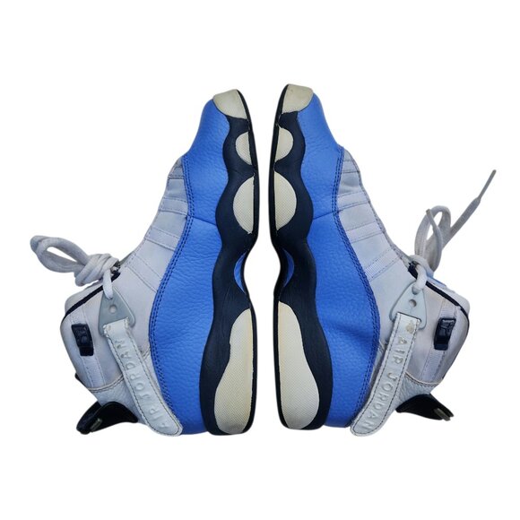 Air Jordan 6 Rings GG UNC White Blue 323399-115 Sneakers Shoes 4Y - Picture 8 of 10